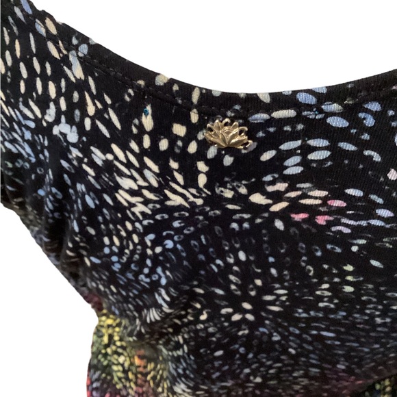 Bali Batiks multicolored tiered top size small - Picture 8 of 10